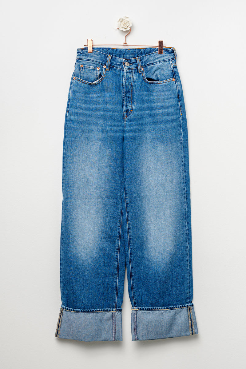 Jeans baggy a vita bassa