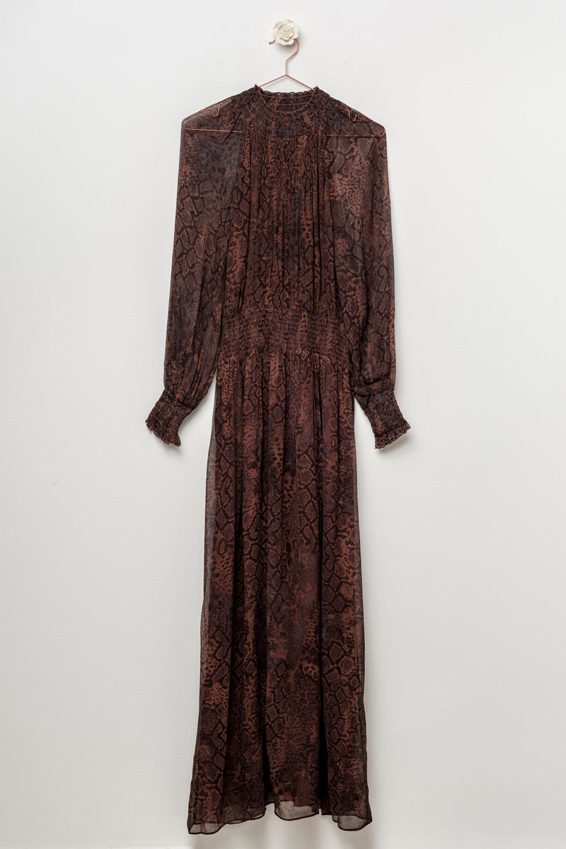 Abito lungo animalier