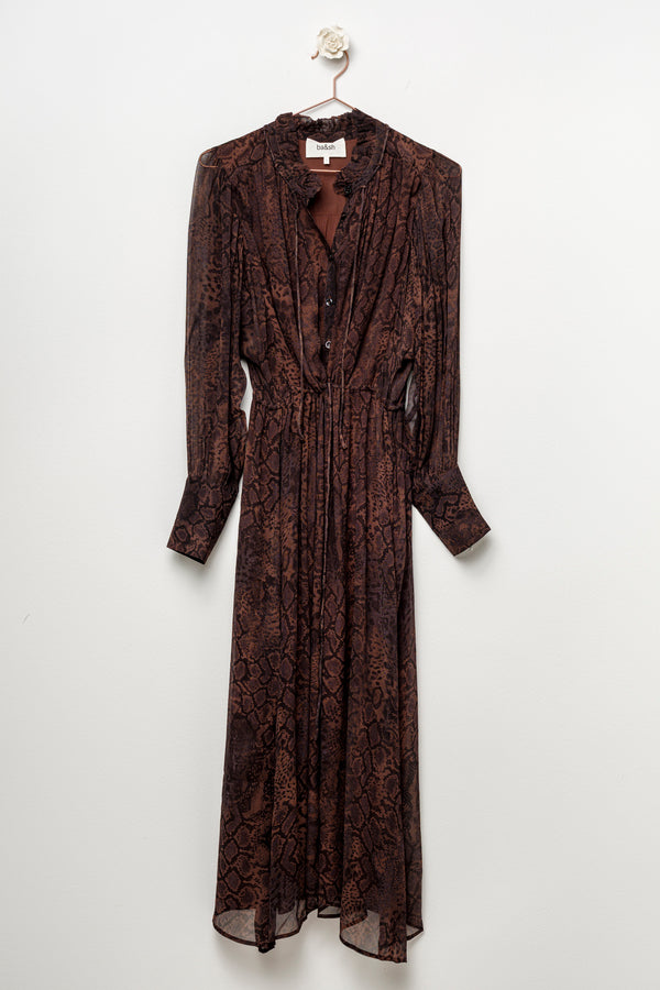 Abito lungo animalier