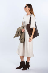 BEIGE MIDI DRESS