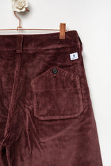 Pantalone in velluto burgundy