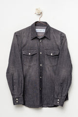 Camicia in jeans antracite