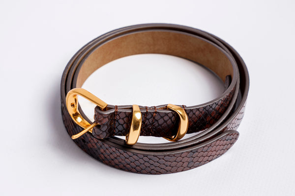 Cintura effetto rettile