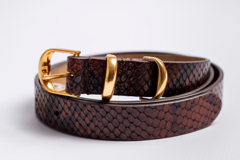 Cintura effetto rettile