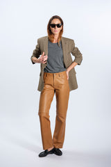 pants IN CARAMEL LEATHER