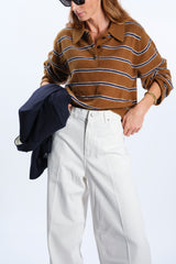 WHITE WIDE LEG JEANS