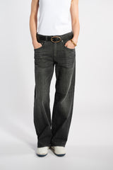 JEANS GAMBA DRITTA Nero
