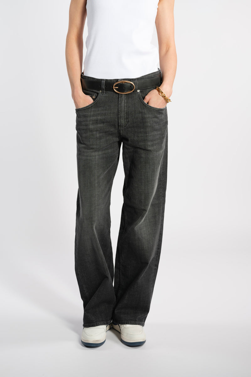 JEANS GAMBA DRITTA Nero