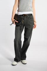 JEANS GAMBA DRITTA Nero
