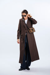 DARK BROWN STRAIGHT COAT