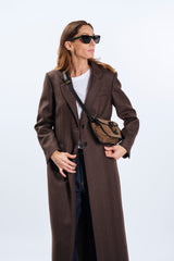DARK BROWN STRAIGHT COAT