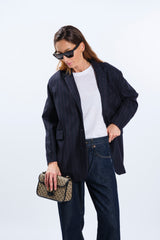 Striped tennis blazer