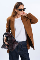 Blazer in suede