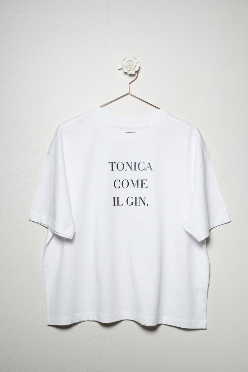 T-SHIRT IN COTONE | TONICA COME IL GIN