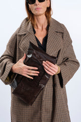 BORSA IN PELLE NAPLAK TESTA MORO