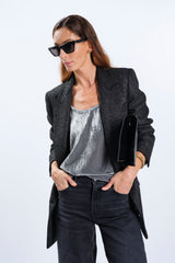 JACKET double-breasted LUREX EFFECT