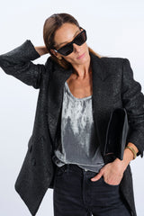 JACKET double-breasted LUREX EFFECT