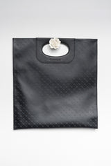 BORSA PIATTINA MILLERIGHE NERA