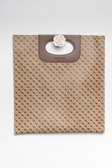 BORSA PIATTINA MILLERIGHE MOKA