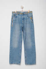 JEANS STRAIGHT RICAMO
