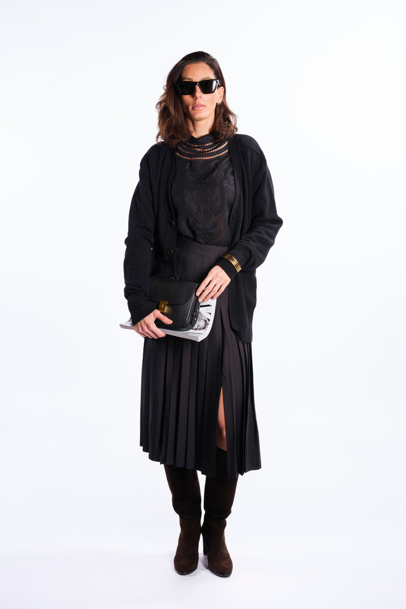 Camicia blusa ricamata