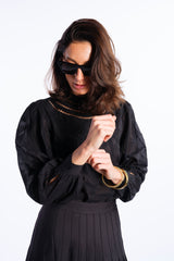 Camicia blusa ricamata