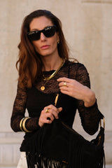 T-shirt in pizzo