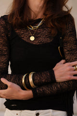 T-shirt in pizzo