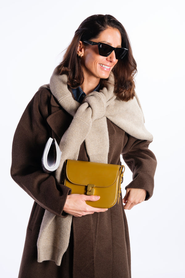 mini bronze shoulder bag