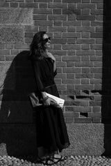 Black shirt dress