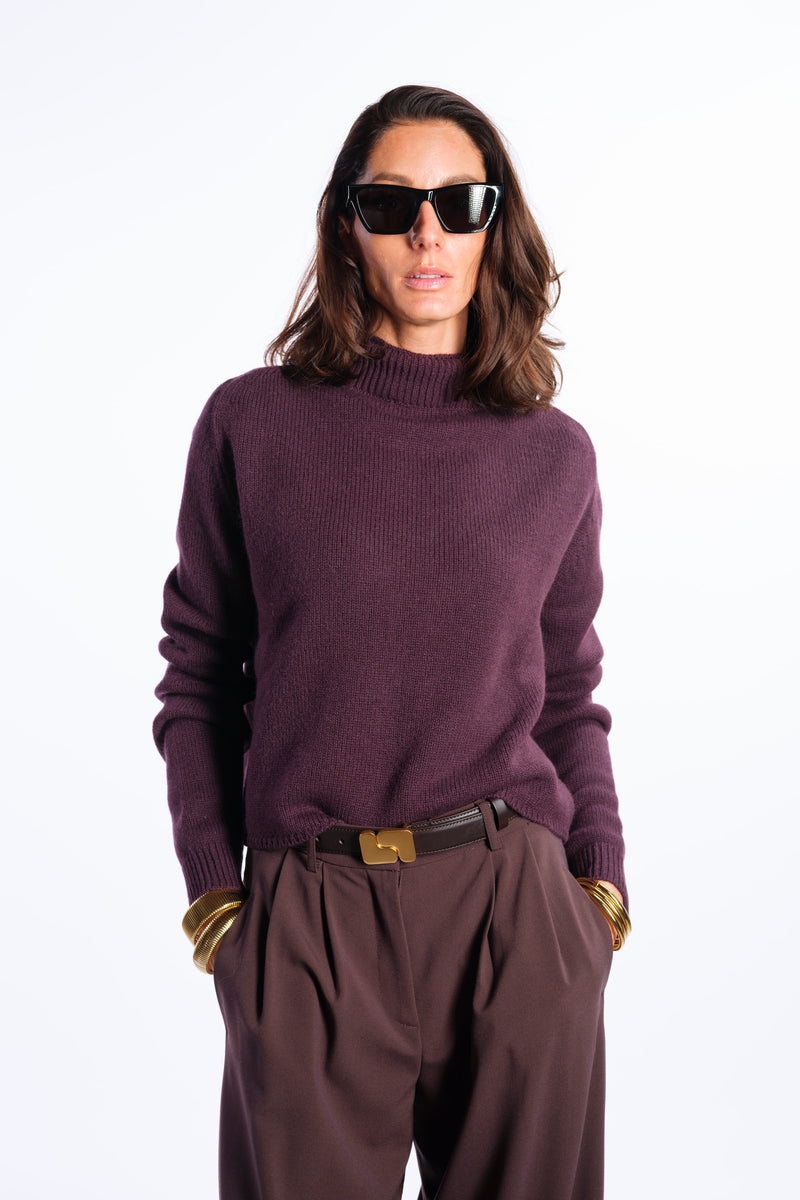 Cintura in pelle caffè