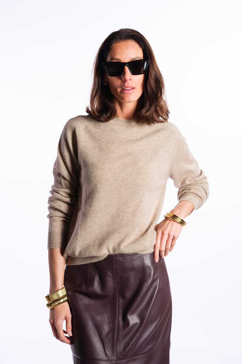 Gonna in pelle burgundy