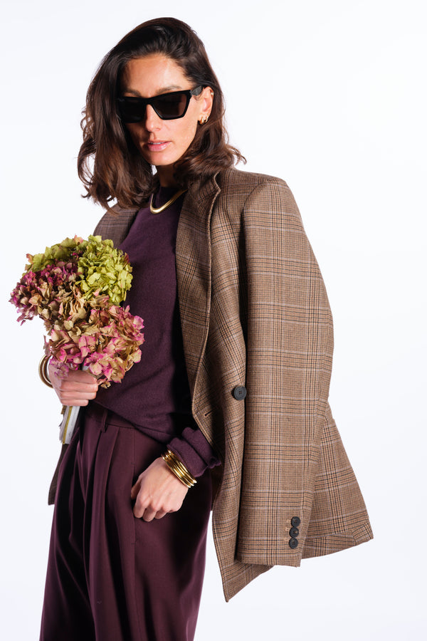 Double-breasted wool jacket