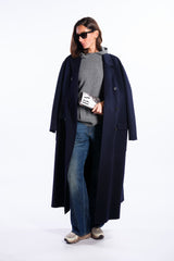 Cappotto doppiopetto navy