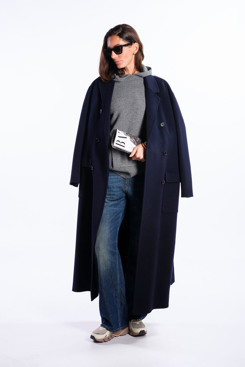 Cappotto doppiopetto navy