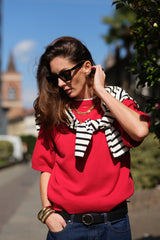 CINDY RED | GIROCOLLO CASHMERE E LANA