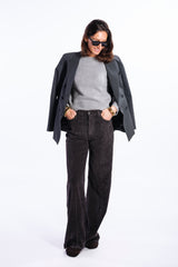 Blazer doppiopetto grafite