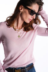 LILY POWDER PINK | GIROCOLLO LIGHT CASHMERE