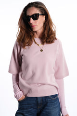 CINDY POWDER PINK | GIROCOLLO CASHMERE E LANA