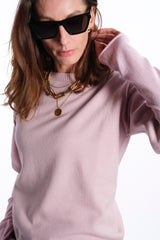 CINDY POWDER PINK | GIROCOLLO CASHMERE E LANA