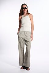 Pantalone relaxed tortora
