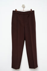 PANTALONE sartoriale a sigaretta chocolate