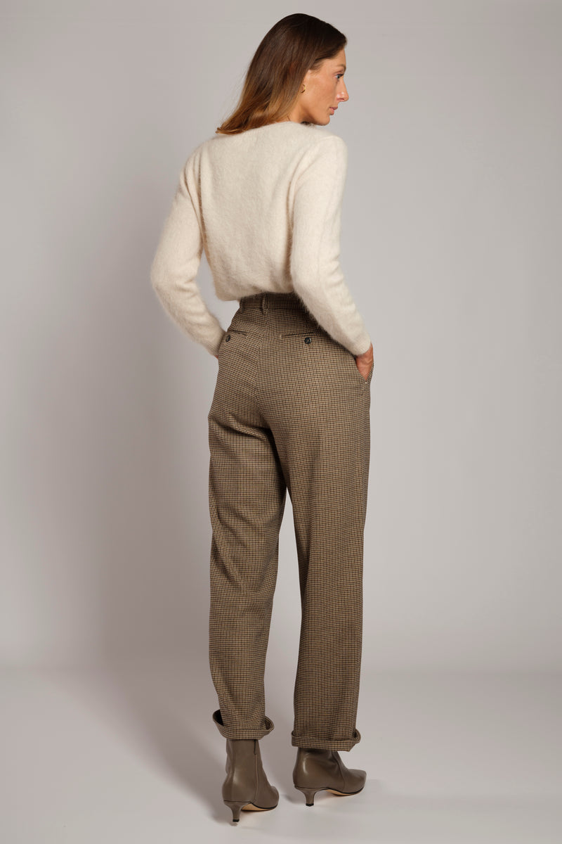 Pantalone in Micro Vichy