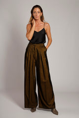 Pantalone ampio in velluto
