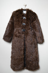 Faux fur cappotto