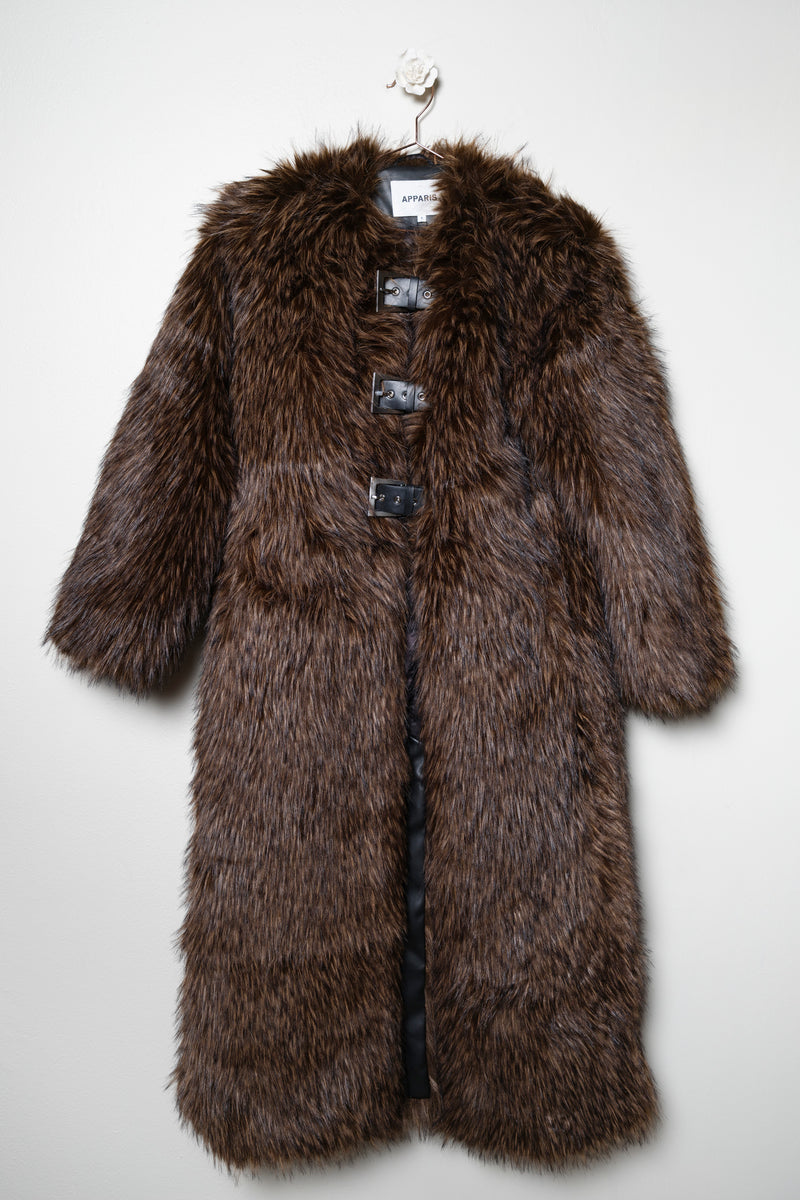 Faux fur cappotto