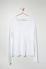 T-shirt scollo v manica lunga