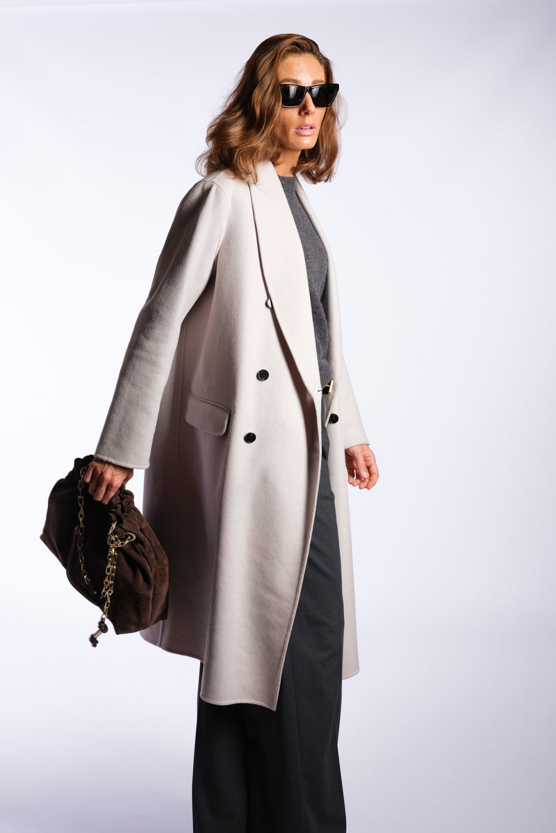 Cappotto doppiopetto in lana