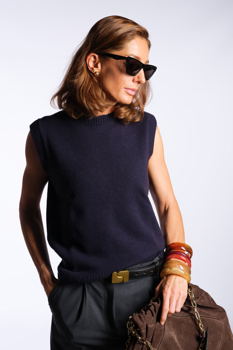 JILL | CREW NECK VEST