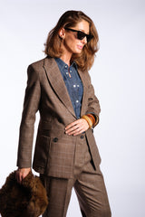 Double-breasted wool jacket